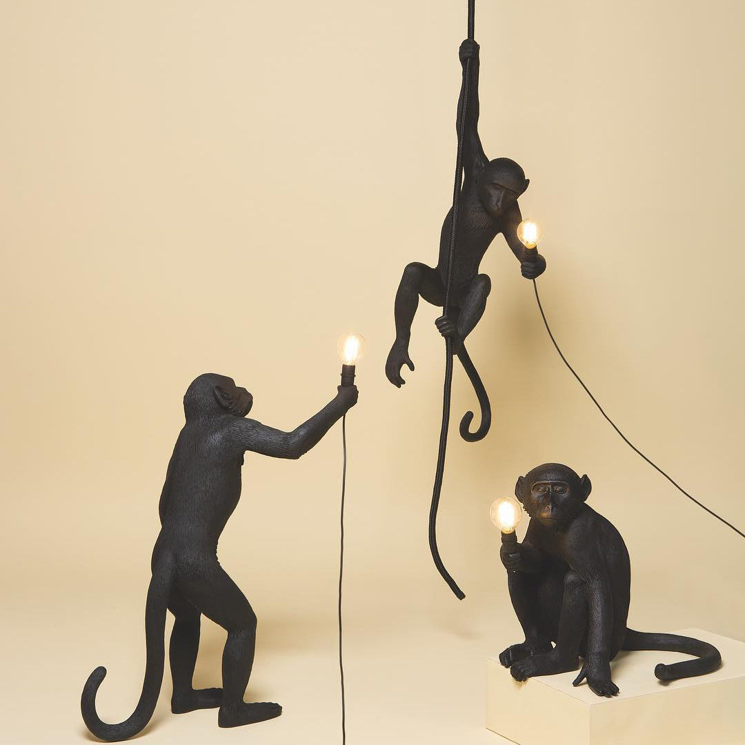 Monkey Pendant Light Hanging Ceiling Lamp