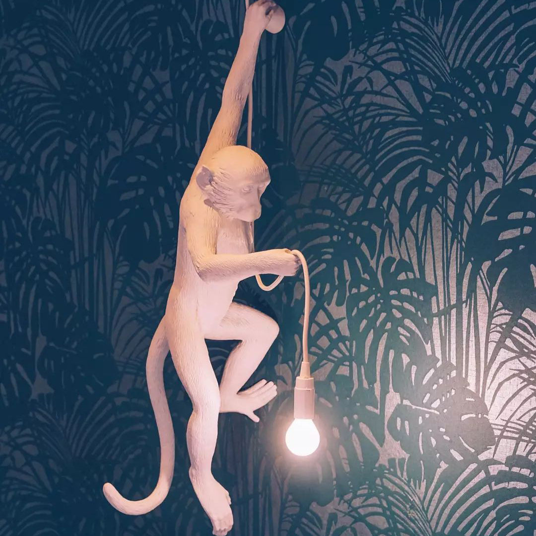 Monkey Pendant Light Hanging Ceiling Lamp