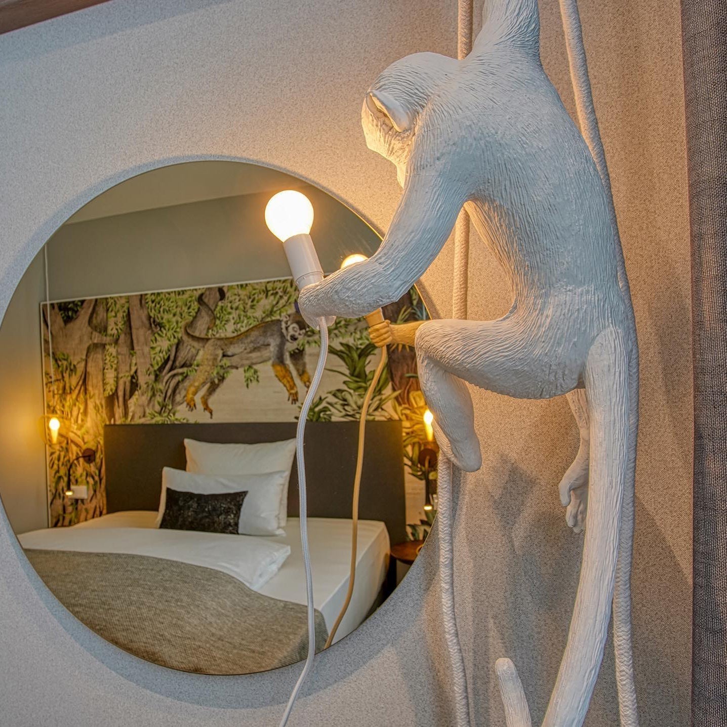 Monkey Pendant Light Hanging Ceiling Lamp