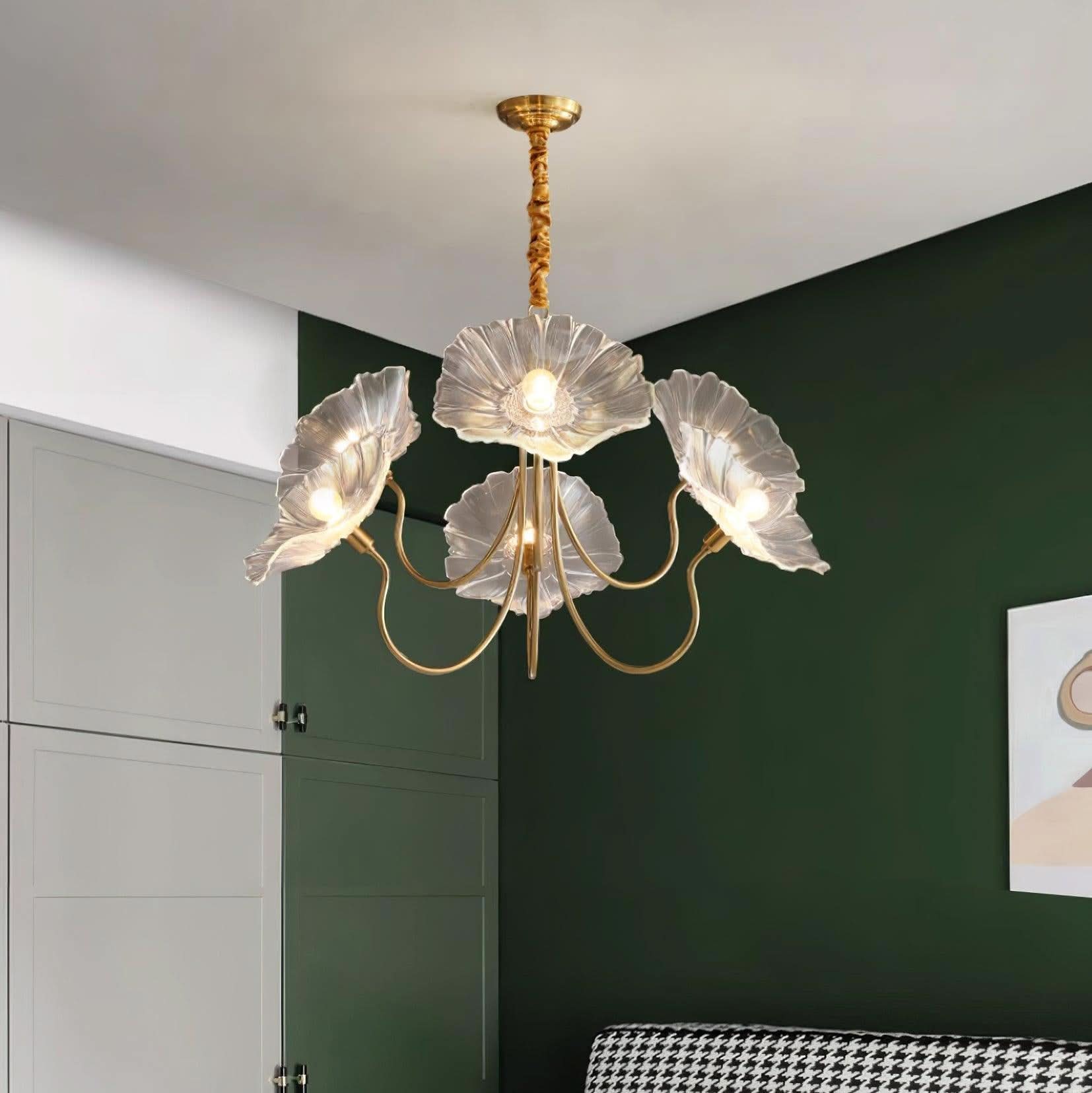 Murano Glass Flower Chandelier