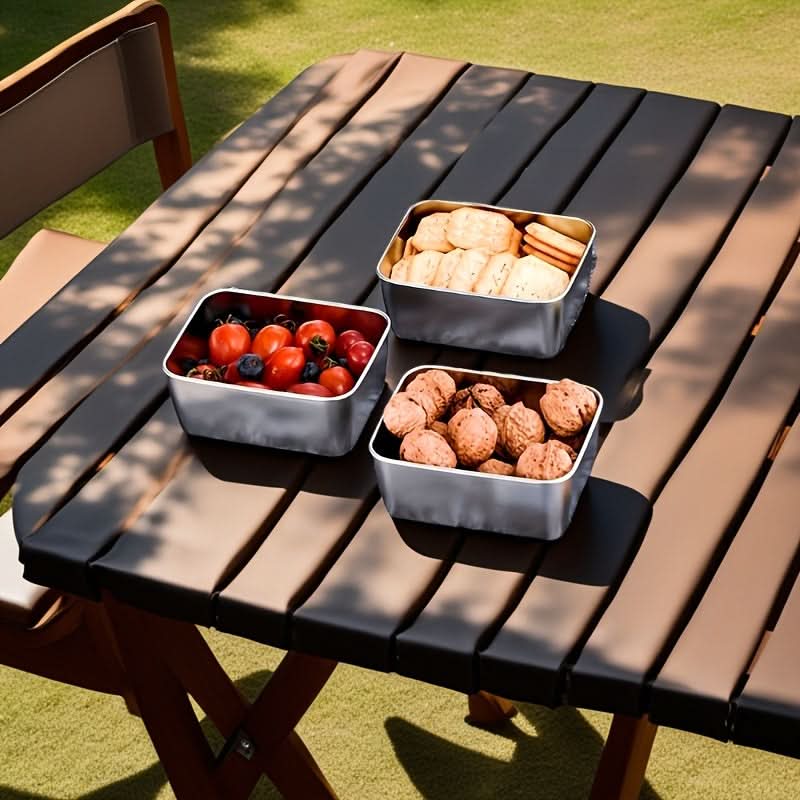 7-Piece Stainless Steel Food Storage Containers | Stackable, Leakproof Design | Dishwasher-Safe Meal Prep Solution