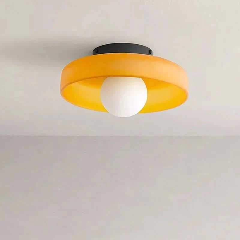 GLASSGLOW Ceiling Lamp - Nordic Glass Design for Stylish Lighting - Yellow
