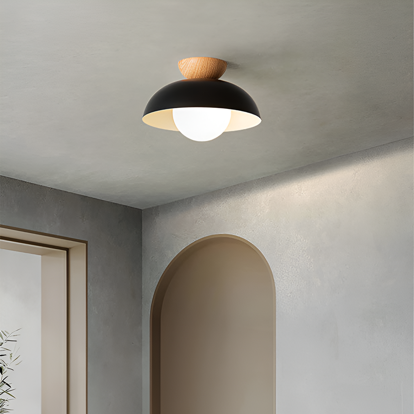 Nordic Iron Ceiling Light Minimal Flush
