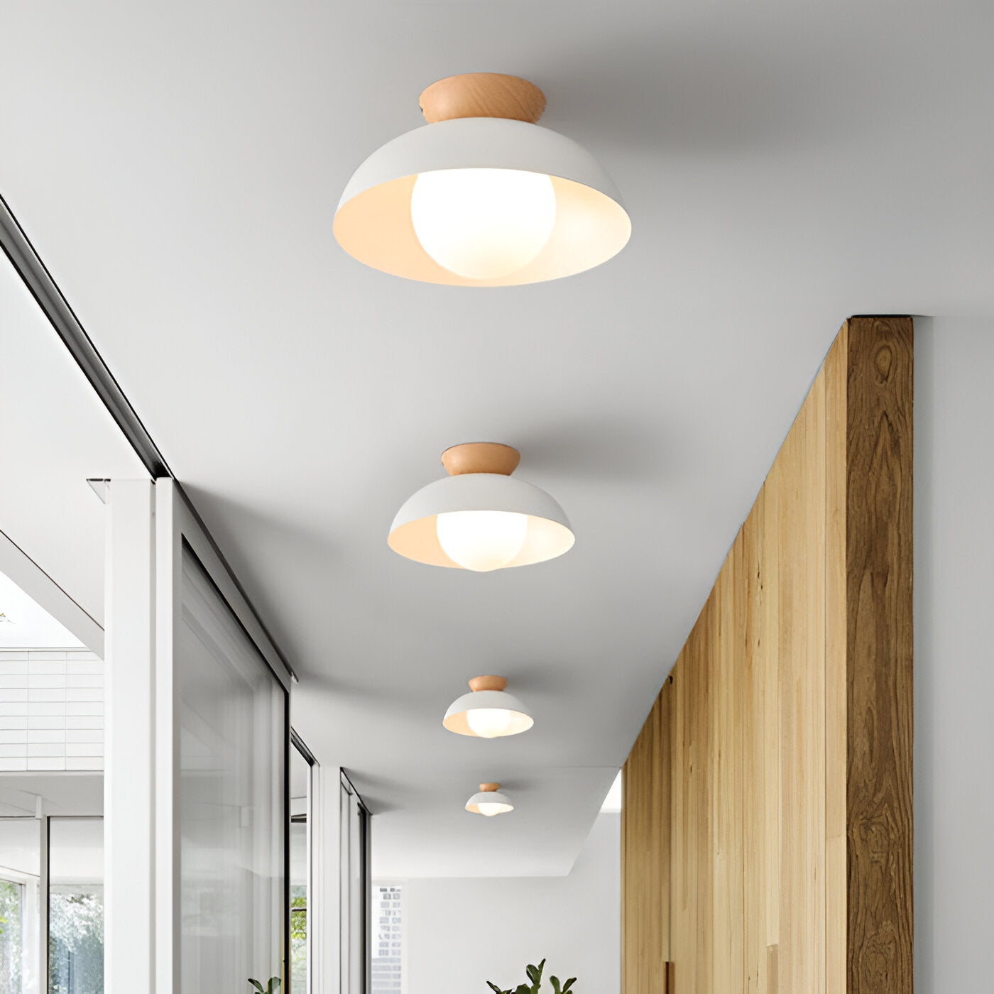Nordic Iron Ceiling Light Minimal Flush