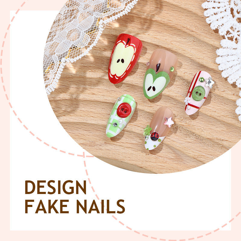 Christmas Nail Designs with Reindeer Snowman and Tree | Festive Press On Nails for Winter | Easy Holiday Manicure at Home