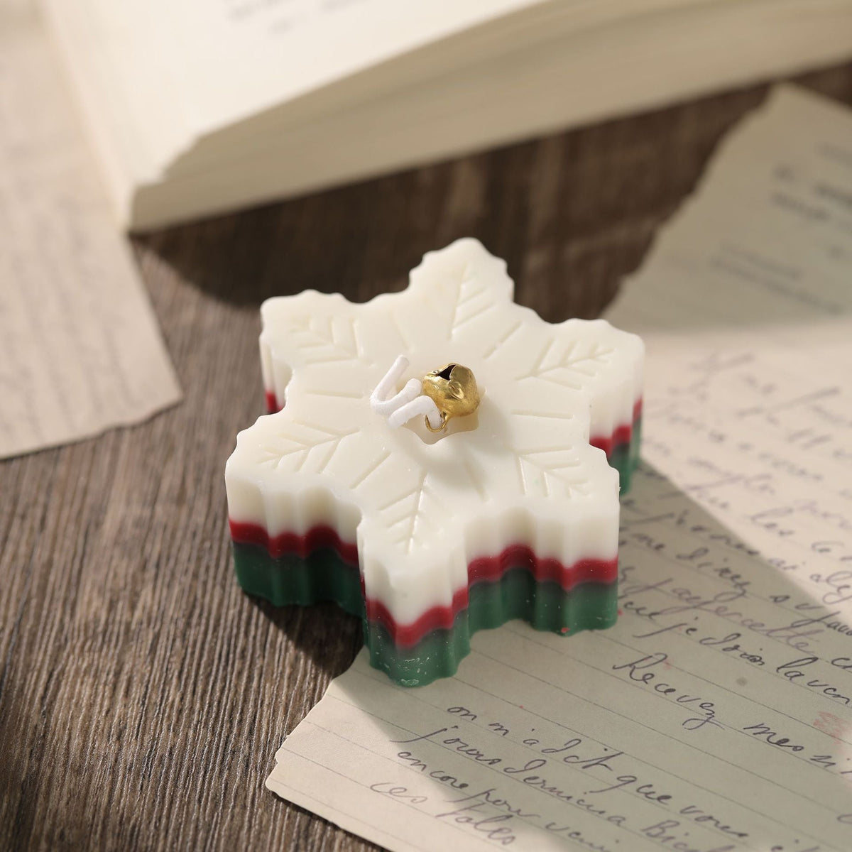 Bubble Christmas Tree Candle with Star Top | Hand Poured Wax, Cotton Wick | Holiday Centerpieces for Mantel and Tabletop