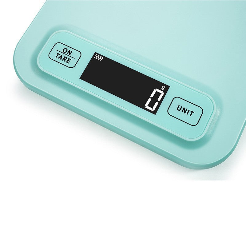 Light Blue Kitchen Scale with Tare Button and Clear LCD | Weighs Ingredients Down to the Gram | One Size