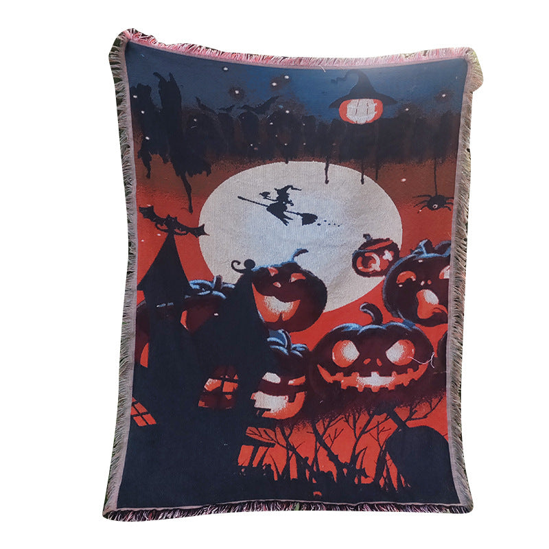 Halloween Throw Blanket | Available in 5 Colors | Soft Fleece for Sofas, Beds, and Movie Nights