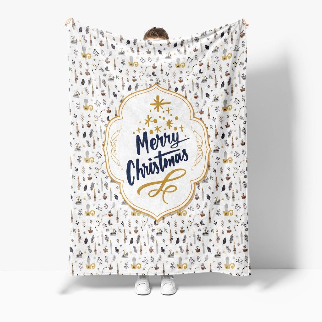 Christmas Blanket with Gingerbread Men and Candy Canes | Ultra-Soft Festive Throw for Cold Evenings | Three Designs