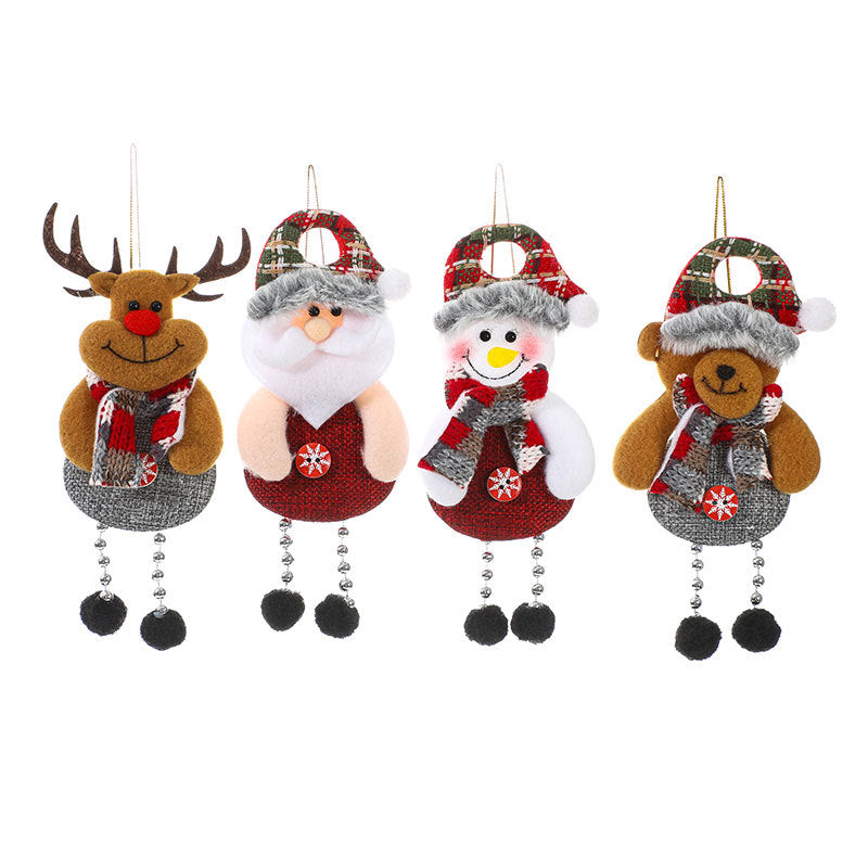 Felt Snowman Christmas Ornament with Scarf and Hat | Hanging Tree Accent in 30 Designs | Soft Indoor Holiday Decorations