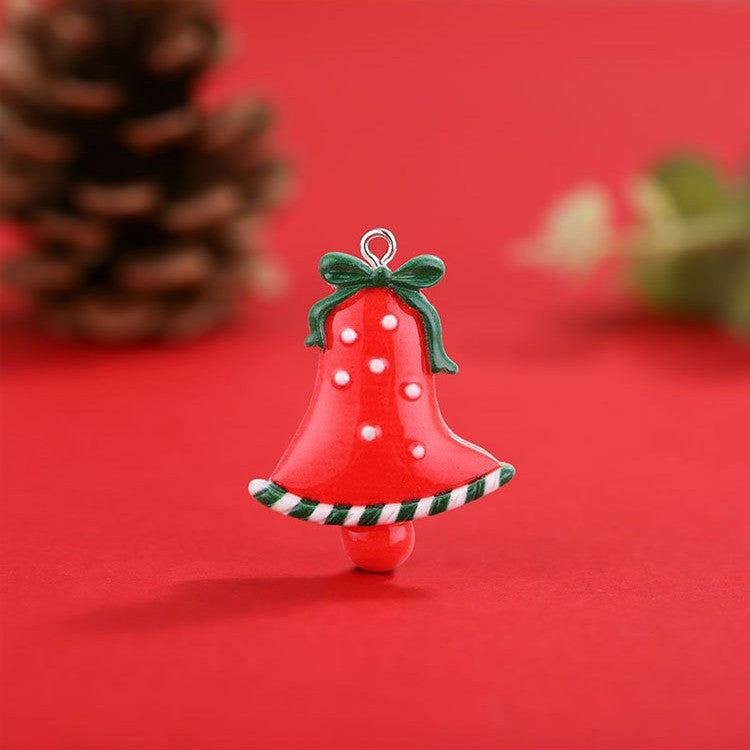 Mini Santa Charm Ornament with a Hanging Loop | Tree, Wreath and Gift Wrap Christmas Decorations | Lightweight, Durable