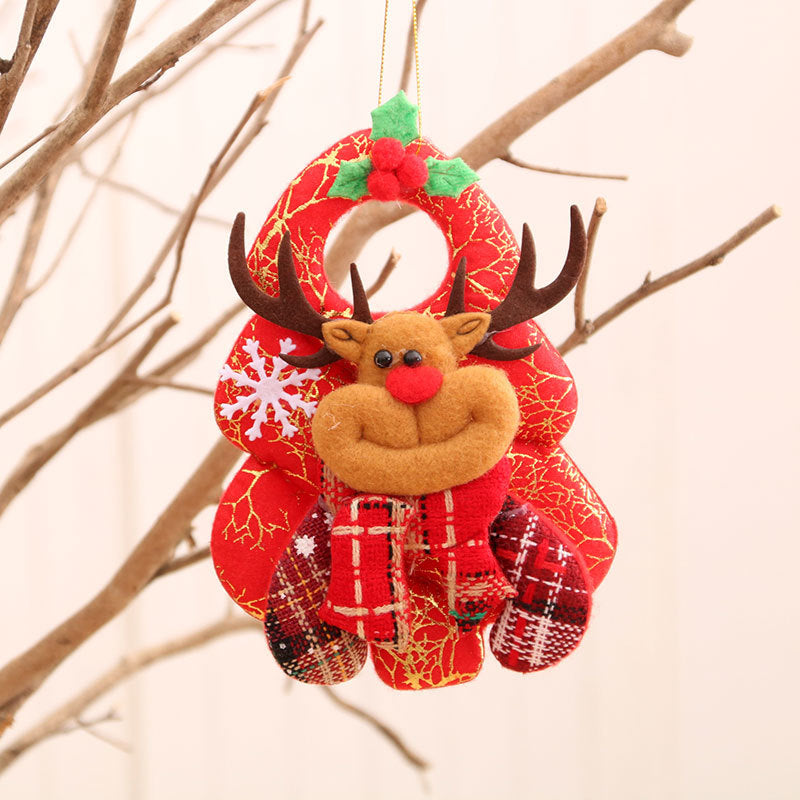 Plush Santa Claus Hanging Ornaments in Red Outfit with Hat and Scarf | Soft Cuddly Character | Christmas Tree Decorations