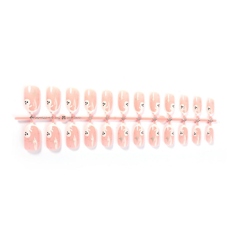 Halloween Ghost Press-On Nails | Available in X | Glue-Free Application in Minutes for Parties and Nights Out