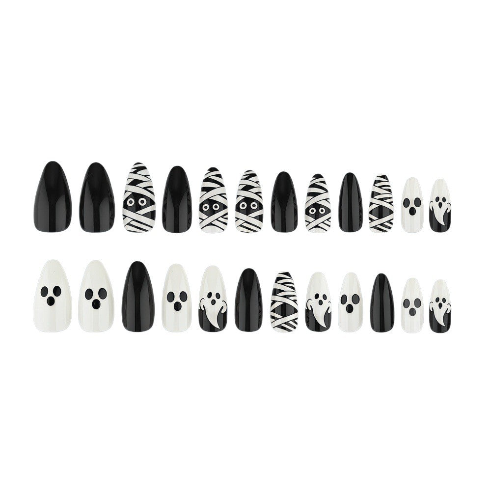 Halloween Press-On Nails | Available in Yellow | Glue-Free Application in Minutes for Parties and Nights Out