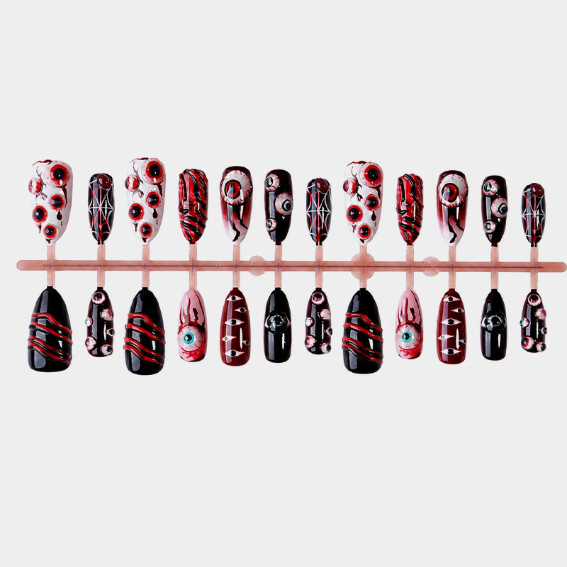 Halloween Press-On Nails | Available in Box, B | Glue-Free Application in Minutes for Parties and Nights Out