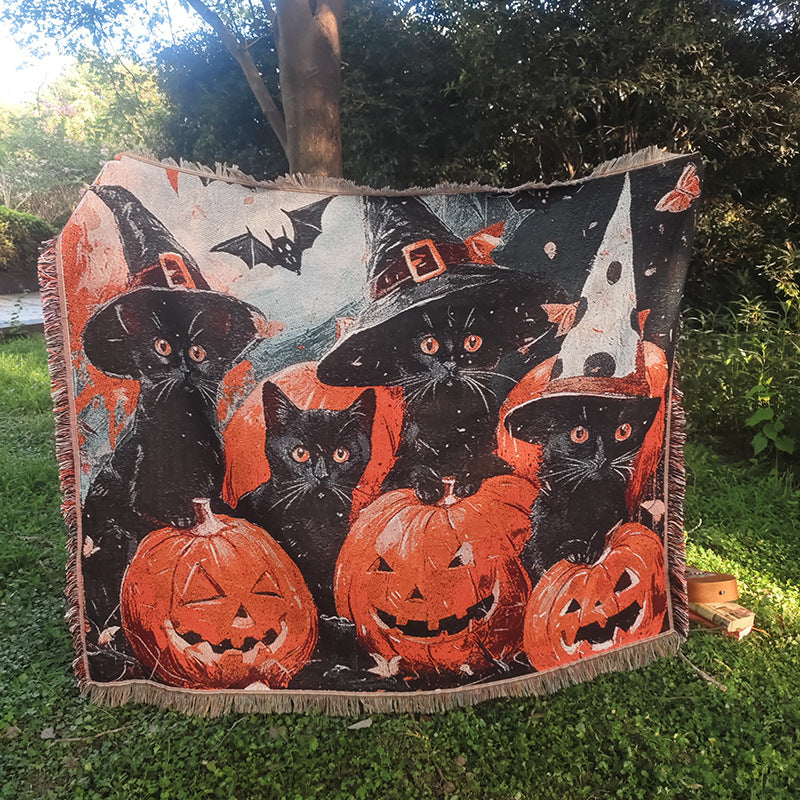 Halloween Throw Blanket | Available in 5 Colors | Soft Fleece for Sofas, Beds, and Movie Nights