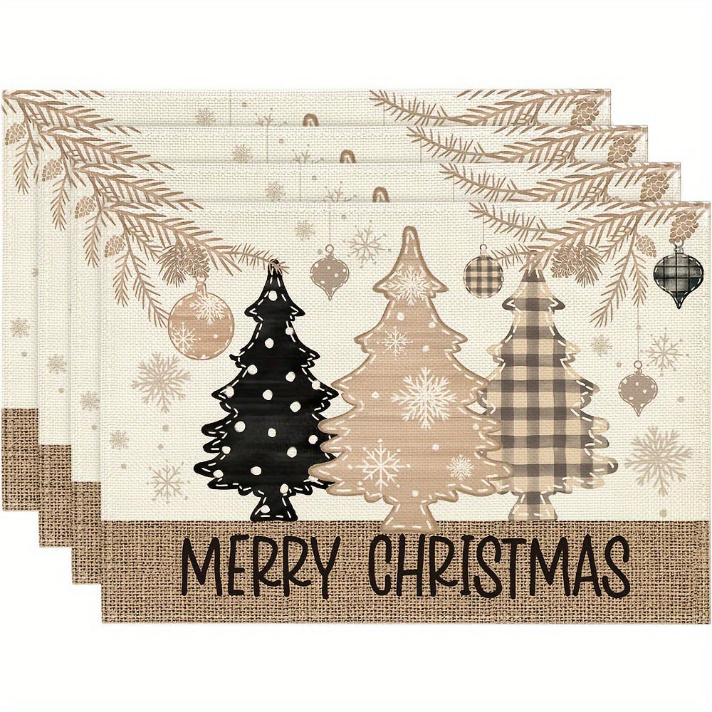 Festive Christmas Kitchen Rug with Holiday Print | Non-Slip Indoor Mat, Easy to Wipe Clean | Seasonal Floor Decor for Sinks