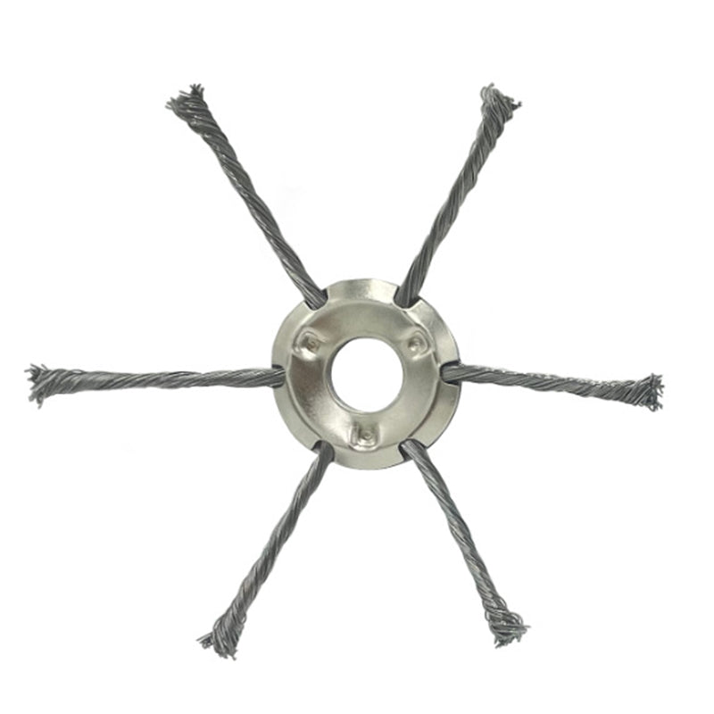 Steel Wire Trimmer Head with 3 or 6 Twisted Blades | Weed Eater Attachment in 200 and 230 mm | Garden Weeding Tool