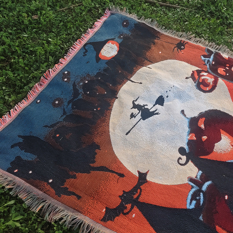 Halloween Throw Blanket | Available in 5 Colors | Soft Fleece for Sofas, Beds, and Movie Nights