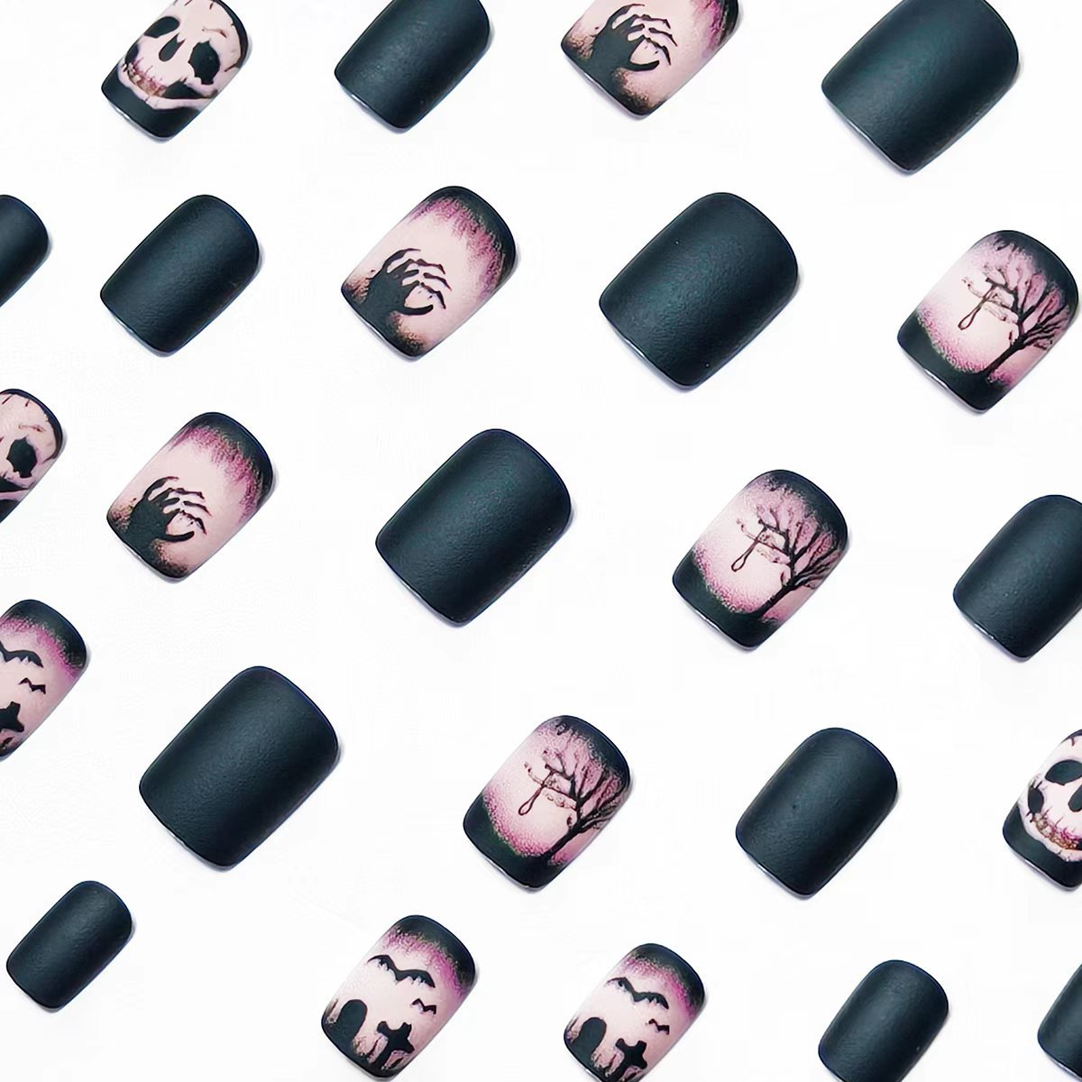 Halloween Press-On Nails | Available in Jelly | Glue-Free Application in Minutes for Parties and Nights Out