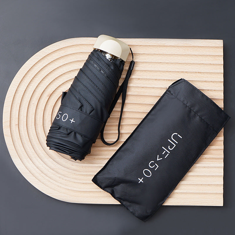Women's Compact Folding Sun Umbrella with UPF 50+ Canopy | Light Enough for a Handbag | 11 Colors
