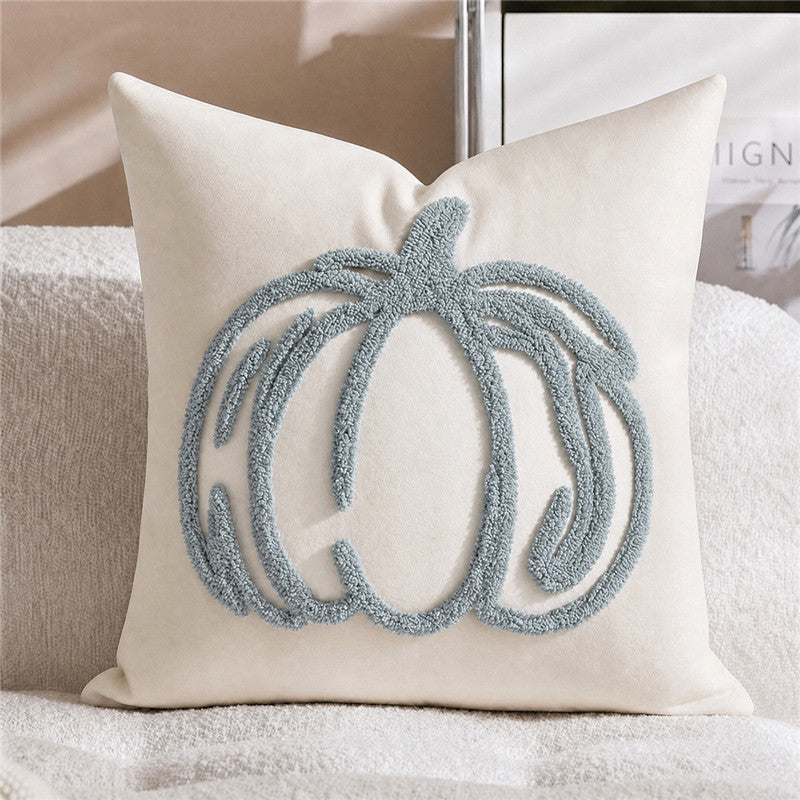Halloween Pumpkin Throw Pillow | Available in 8 Colors and 2 Sizes | Plush Accent for Sofas, Chairs, and Beds