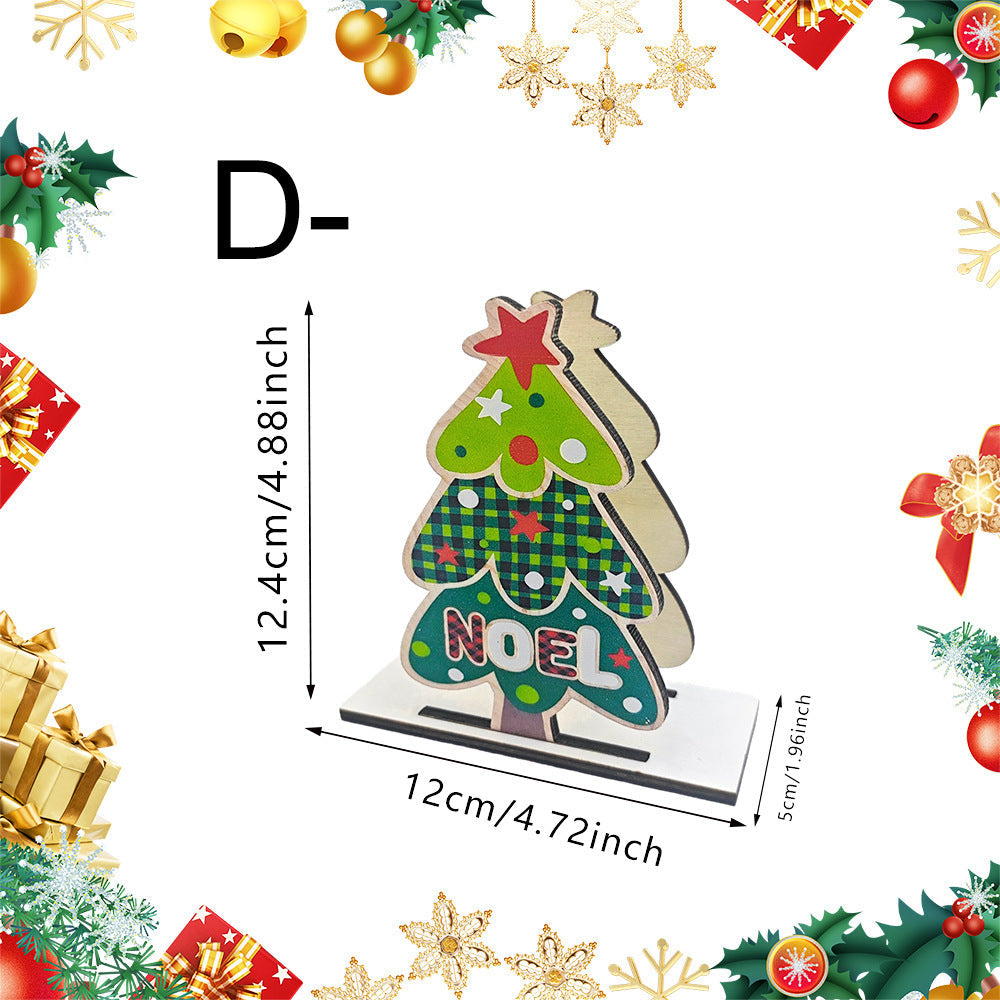 Wooden Christmas Napkin Holder with Gingerbread House Motif | Sturdy Standing Table Decorations | Four Festive Colorways