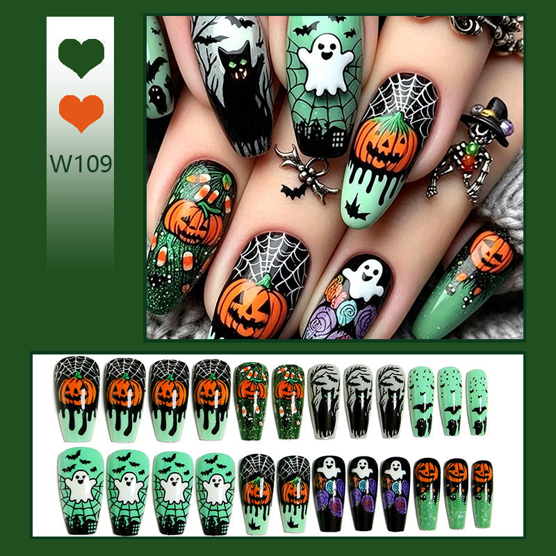 Halloween Press-On Nails | Available in Unifarben | Glue-Free Application in Minutes for Parties and Nights Out