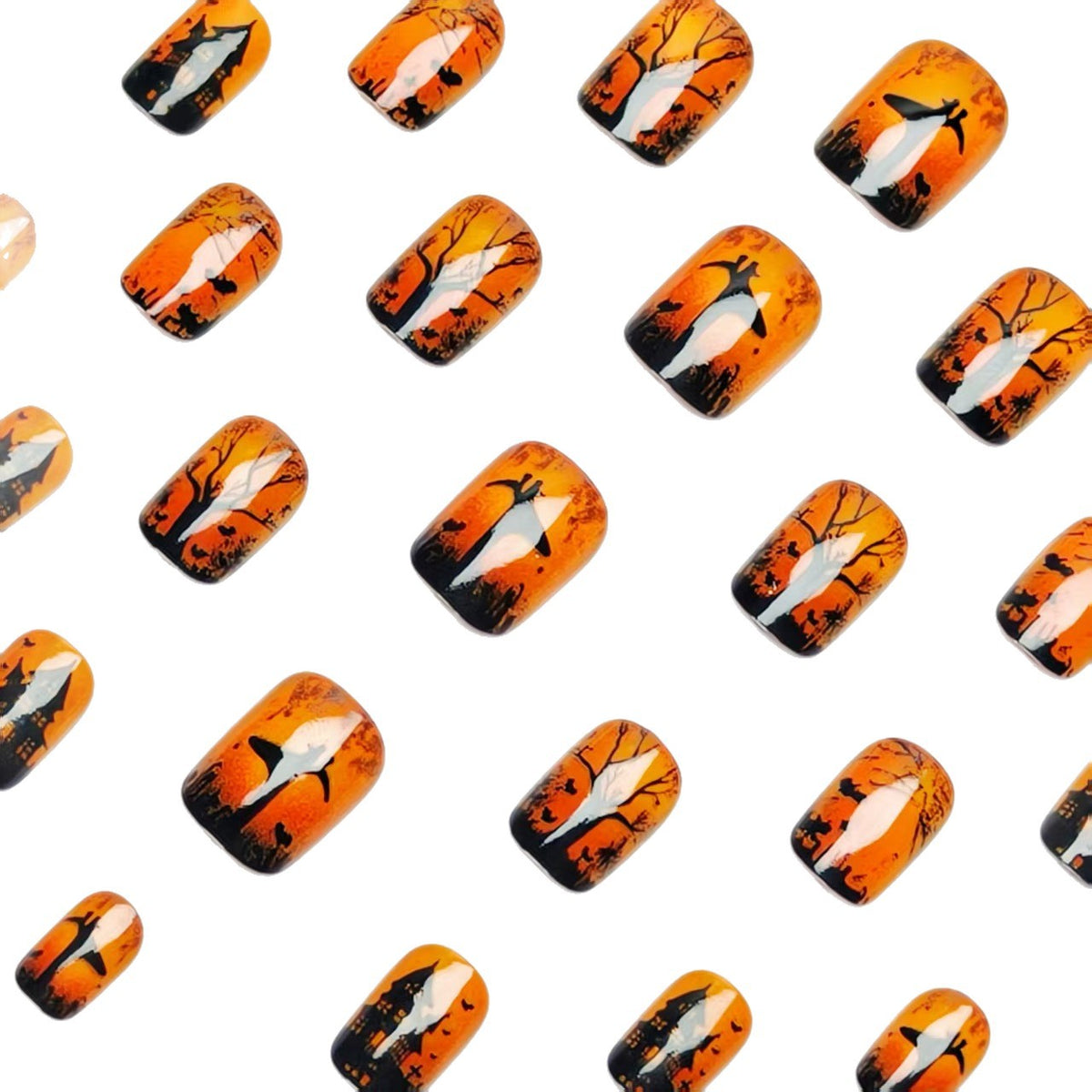 Halloween Press-On Nails | Available in Jelly | Glue-Free Application in Minutes for Parties and Nights Out