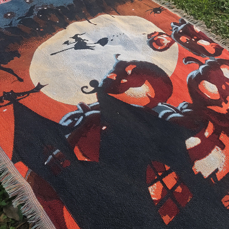 Halloween Throw Blanket | Available in 5 Colors | Soft Fleece for Sofas, Beds, and Movie Nights