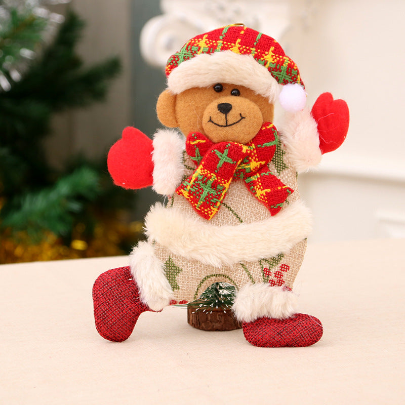 Felt Snowman Christmas Ornament with Scarf and Hat | Hanging Tree Accent in 30 Designs | Soft Indoor Holiday Decorations