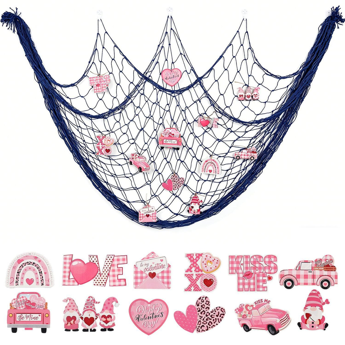 Christmas Ornament Hammock for Baubles | Hanging Net for Xmas Decorations, 1 x 2 m | Festive Indoor Display for Your Tree