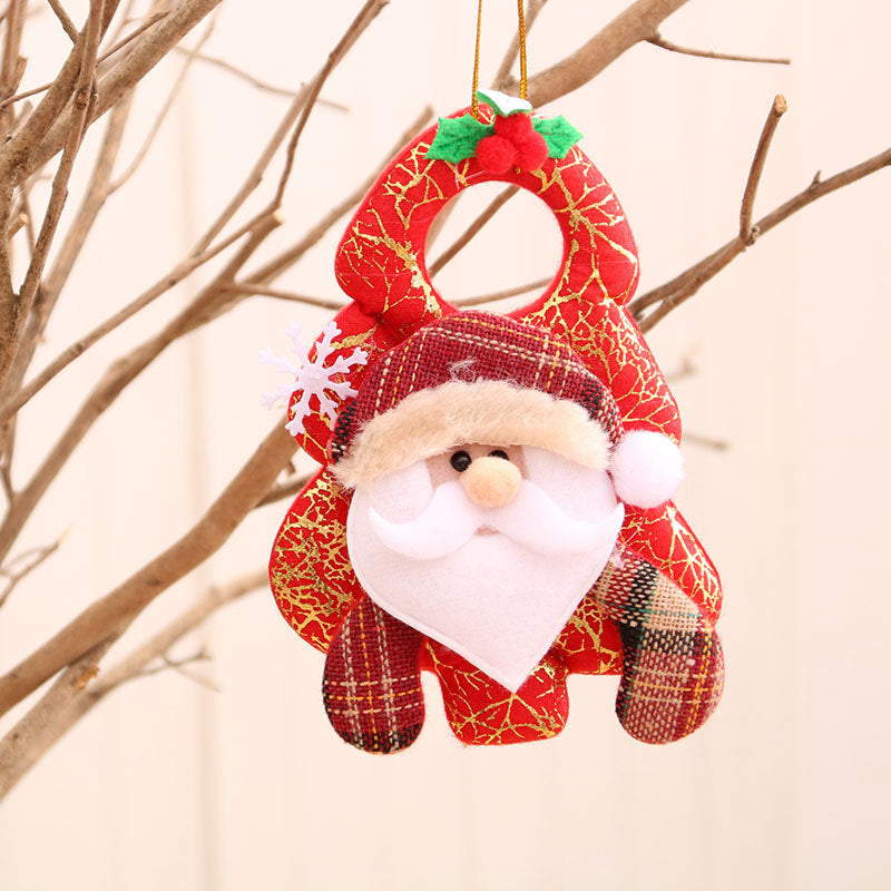 Plush Santa Claus Hanging Ornaments in Red Outfit with Hat and Scarf | Soft Cuddly Character | Christmas Tree Decorations