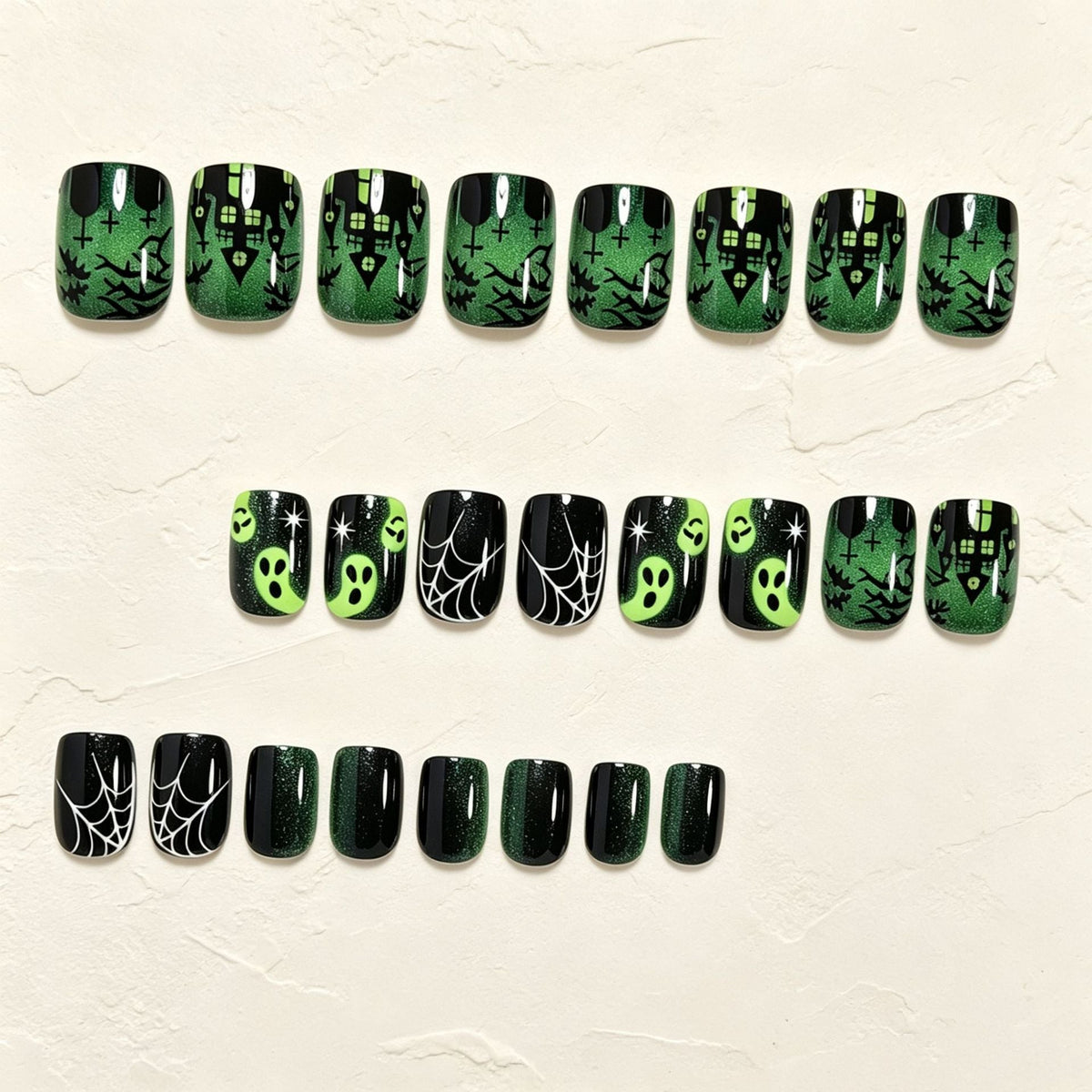 Halloween Press-On Nails | Available in Jelly | Glue-Free Application in Minutes for Parties and Nights Out