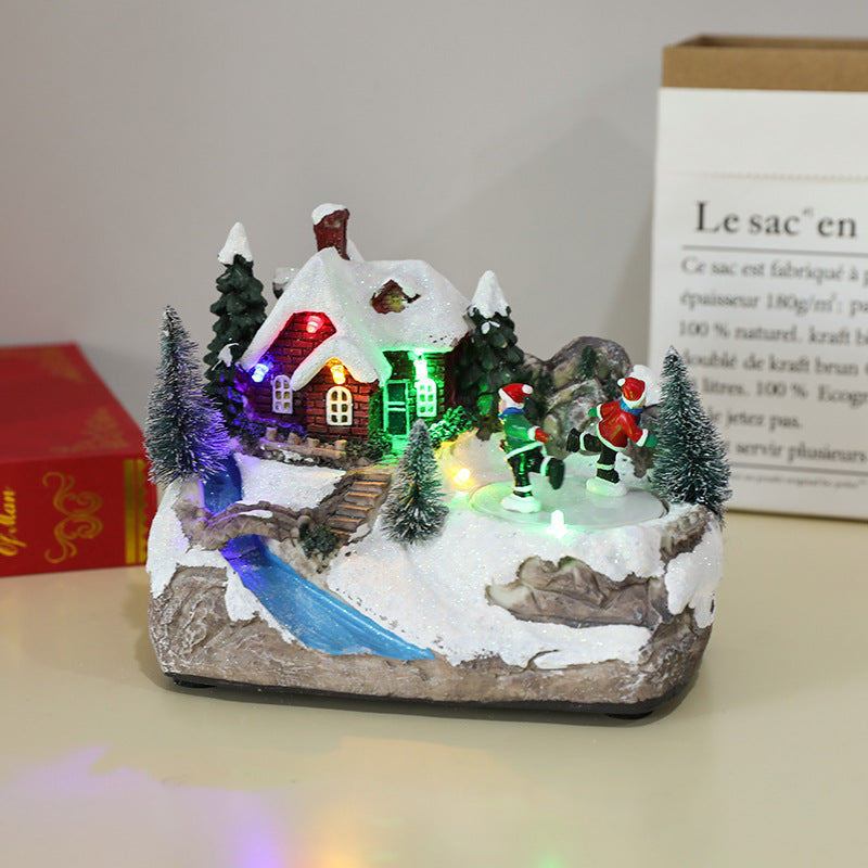 Light Up Snowman Figurine with a Classic Top Hat and Scarf | 11.8 in Tall, Battery Powered | Warm Glow for Mantel Displays