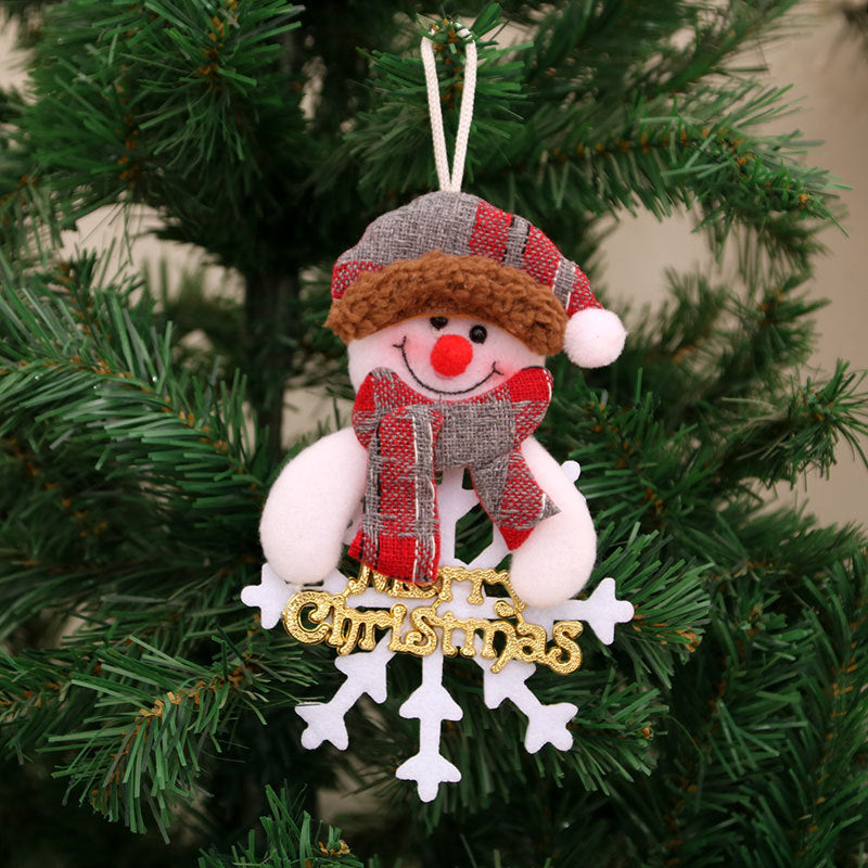 Felt Snowman Christmas Ornament with Scarf and Hat | Hanging Tree Accent in 30 Designs | Soft Indoor Holiday Decorations