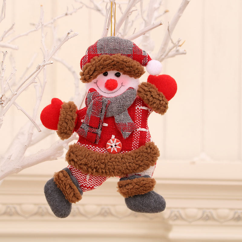 Felt Snowman Christmas Ornament with Scarf and Hat | Hanging Tree Accent in 30 Designs | Soft Indoor Holiday Decorations
