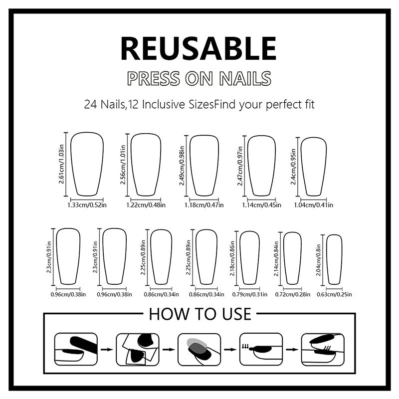 Halloween Press-On Nails | Available in Unifarben | Glue-Free Application in Minutes for Parties and Nights Out