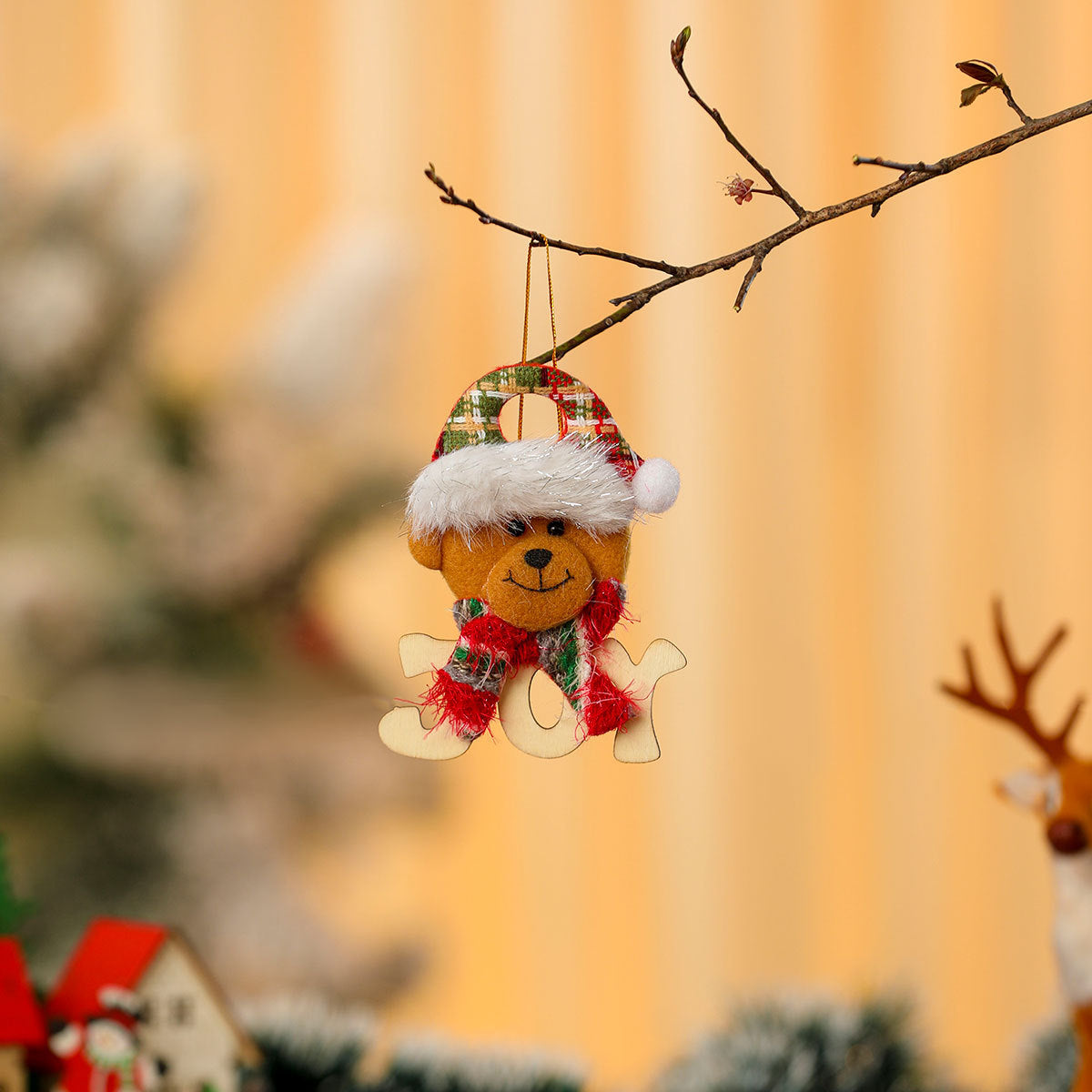 Snowman Ornaments for the Christmas Tree | Festive Hat and Scarf Details | Lightweight Build with a Sturdy Hanging Loop