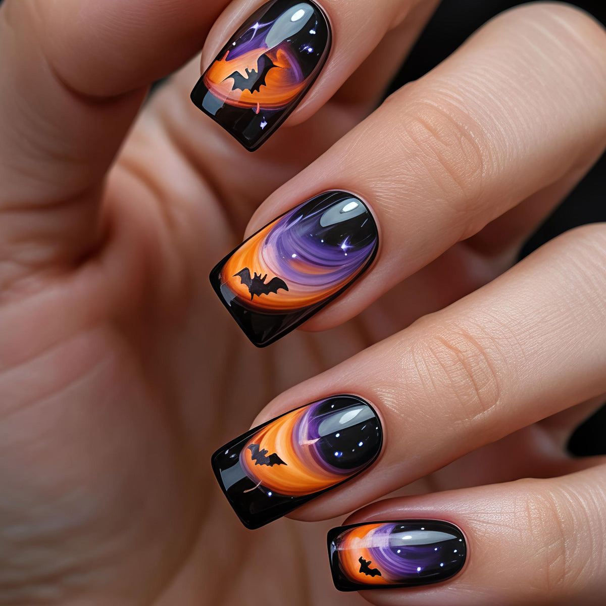 Halloween Press-On Nails | Available in Jelly | Glue-Free Application in Minutes for Parties and Nights Out