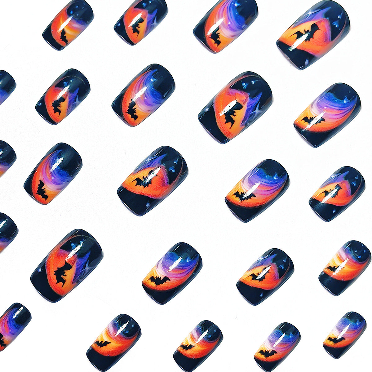 Halloween Press-On Nails | Available in Jelly | Glue-Free Application in Minutes for Parties and Nights Out