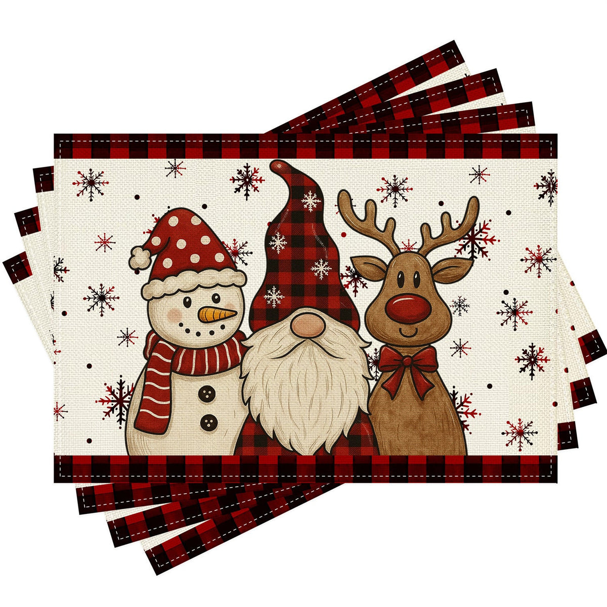 Festive Christmas Kitchen Rug with Holiday Print | Non-Slip Indoor Mat, Easy to Wipe Clean | Seasonal Floor Decor for Sinks