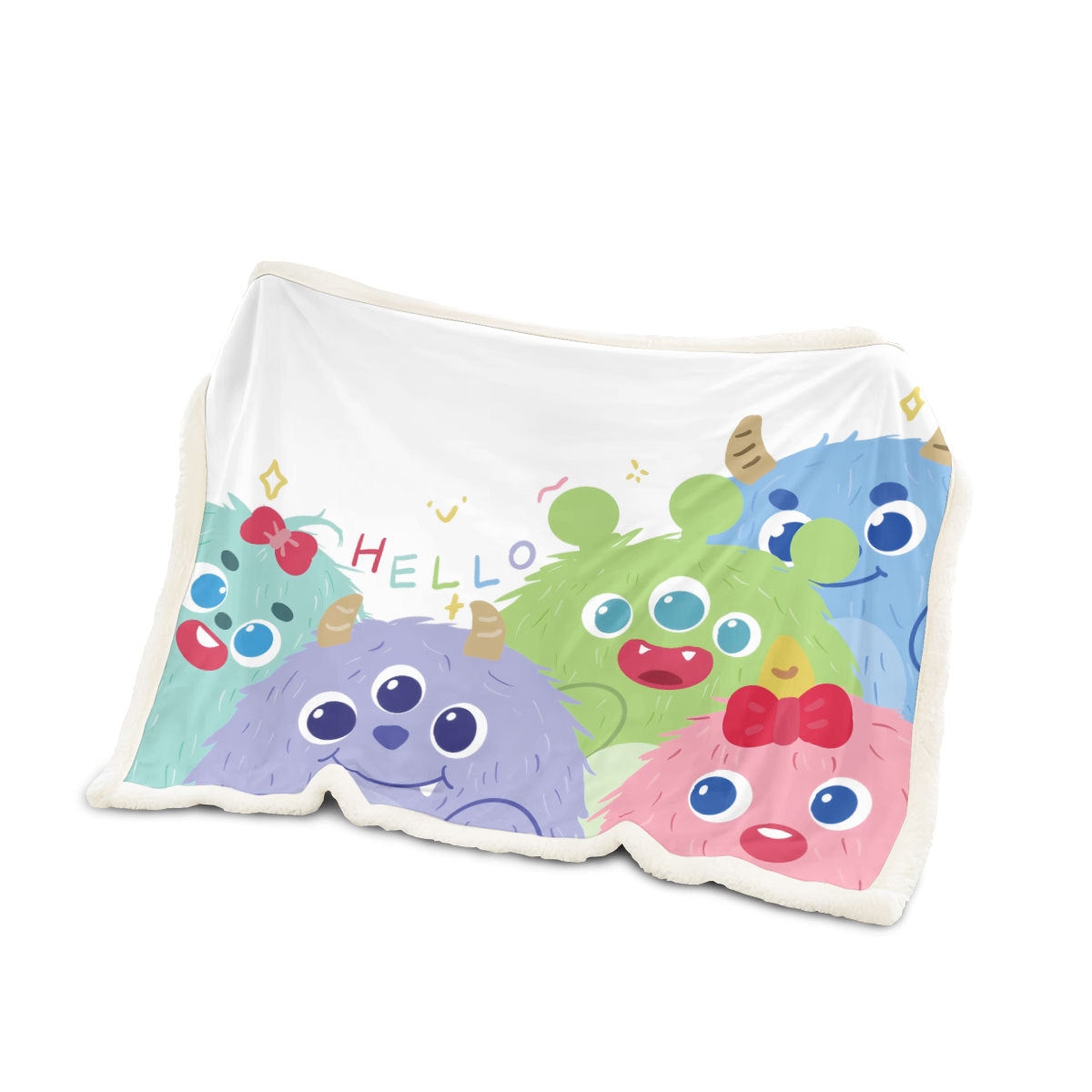 Halloween Monster Throw Blanket | Available in Dark Green and 4 Sizes | Soft Fleece for Sofas, Beds, and Movie Nights