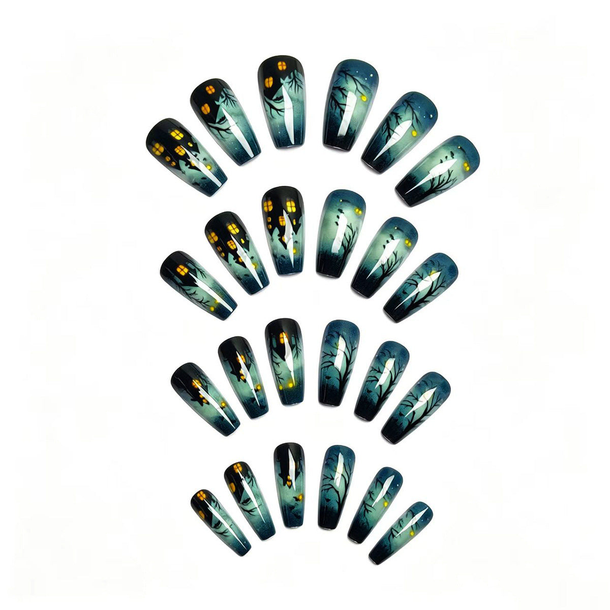 Halloween Press-On Nails | Available in Jelly | Glue-Free Application in Minutes for Parties and Nights Out