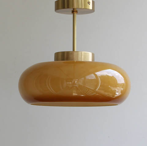 Bauhaus Glass Ceiling Light Semi Flush Mount