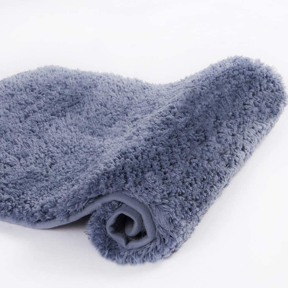 Plush Shaggy Floor Mat with a Non-Slip Backing | Machine Washable Rug for Bedroom and Bath | 5 Colors