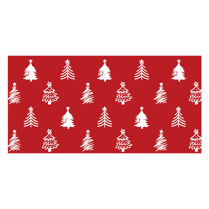 Christmas Living Room Sofa Slipcover with Tree Print | Stretch Knit Fit, No Sewing Needed | Full Coverage Furniture Decorations