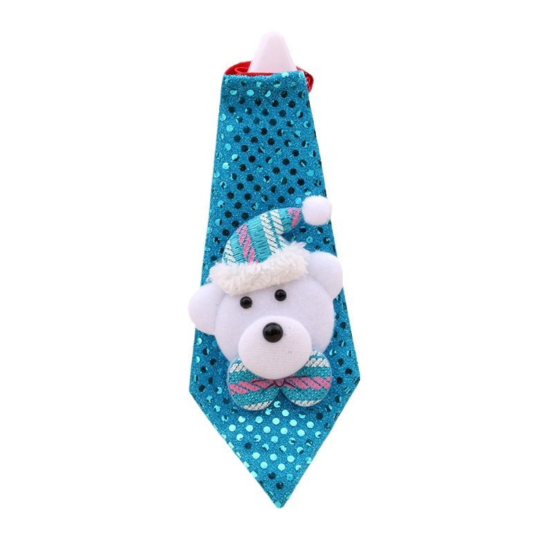 Light Up Santa Tie for Holiday Parties | Playful Novelty Christmas Accessories | Simple On and Off Switch, Flexible Fabric