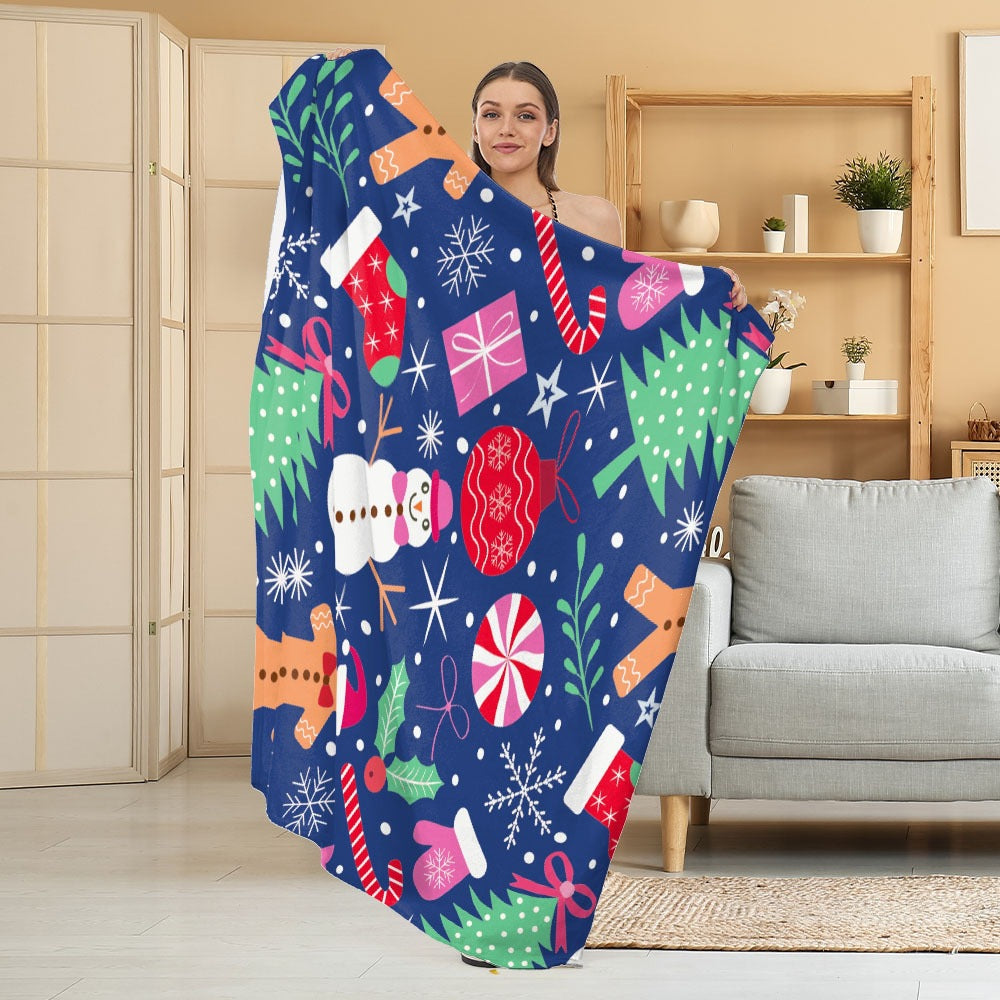 Halloween Throw Blanket | Available in White | Soft Fleece for Sofas, Beds, and Movie Nights