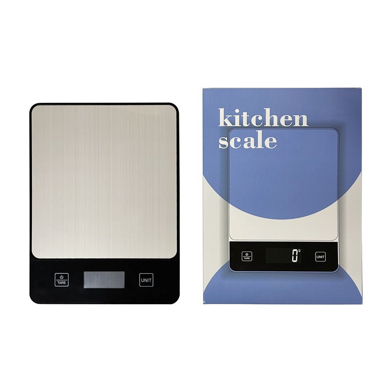 Glass Top Kitchen Scale with Strawberry Print | Grams and Ounces on a Large LCD Display | Tare Function